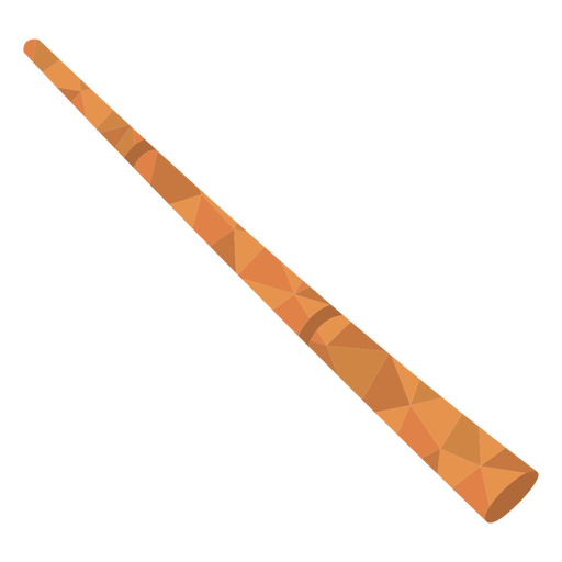 Simple flute colored PNG Design