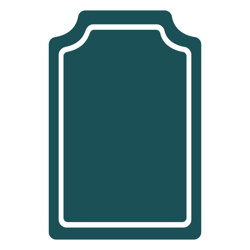 Simple rectangle label PNG Design