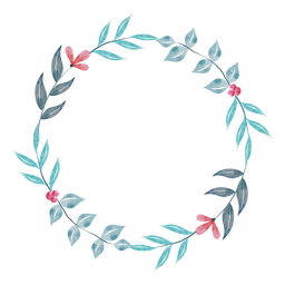 Guirnalda de planta de acuarela simple Diseño PNG