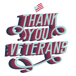 Thank You Veterans Lettering PNG & SVG Design For T-Shirts