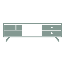 Tv stand silhouette Transparent PNG