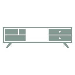 Tv stand silhouette PNG Design