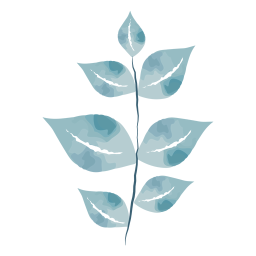 Aquarell niedliche Blätter PNG-Design
