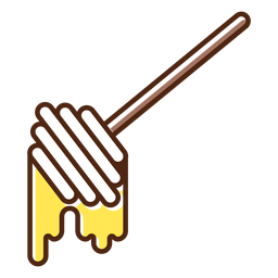 Miel de abeja agradable Diseño PNG