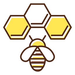 Bee house element simple PNG Design