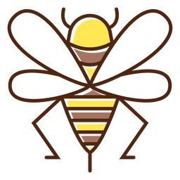 Lindo elemento de abeja de miel Diseño PNG