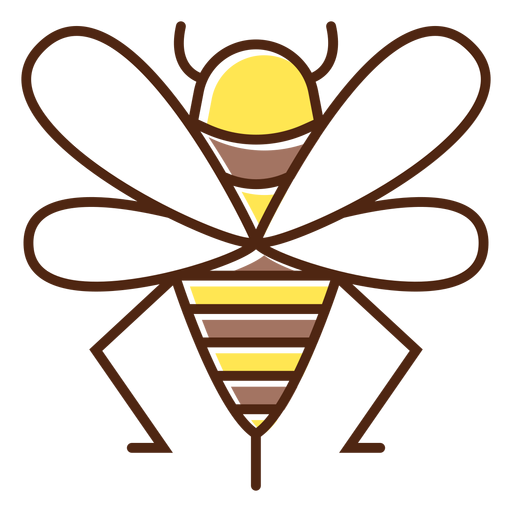 Cute honey bee element PNG Design