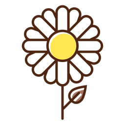 Element einfache Blume PNG-Design
