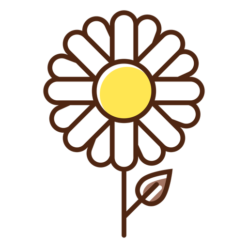 Element einfache Blume PNG-Design