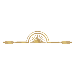Gold Art Deco PNG-Design Transparent PNG
