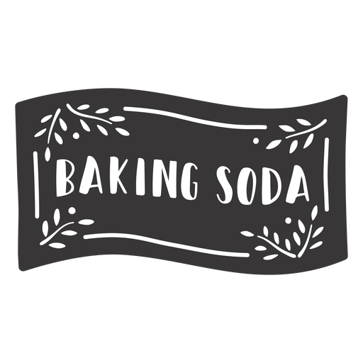 Hand drawn baking soda label - Transparent PNG & SVG vector file