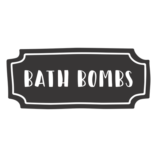 Hand drawn bath bombs label