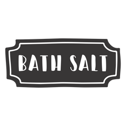 Handgezeichnetes Badesalzetikett PNG-Design