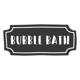 Hand Drawn Bubble Bath Label PNG & SVG Design For T-Shirts