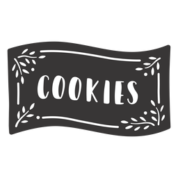 Rótulo de biscoitos desenhados à mão Desenho PNG