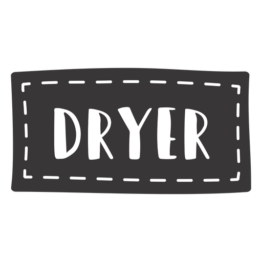 Hand drawn dryer lettering PNG Design