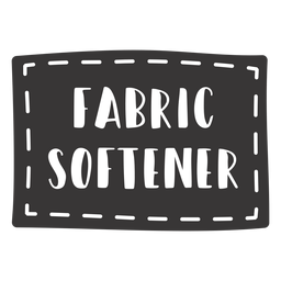 Hand drawn fabric softener lettering PNG Design