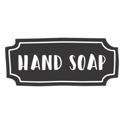 Hand Drawn Hand Soap Label PNG & SVG Design For T-Shirts