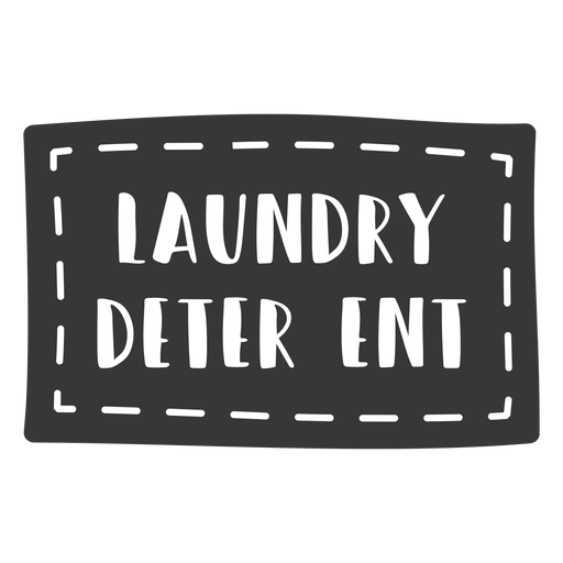 Hand drawn laundry detergent lettering PNG Design