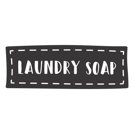 Hand drawn laundry soap lettering