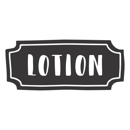Hand drawn lotion label PNG Design