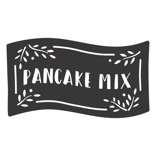 Hand drawn pancake mix label PNG Design