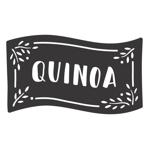 Etiqueta de quinua dibujada a mano Diseño PNG