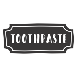 Hand Drawn Toothpaste Label PNG & SVG Design For T-Shirts
