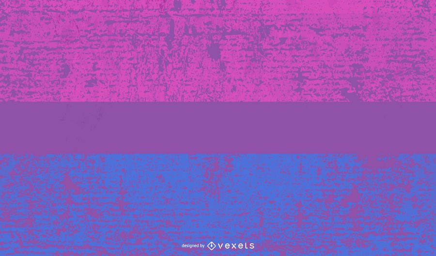 Bisexual Pride Flag Grunge - Vector Download