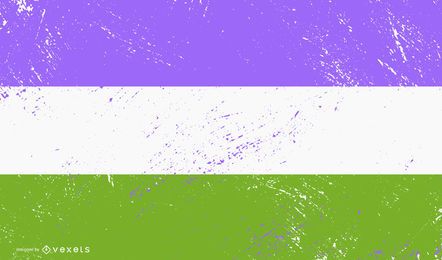 Queer Pride Flag Grunge