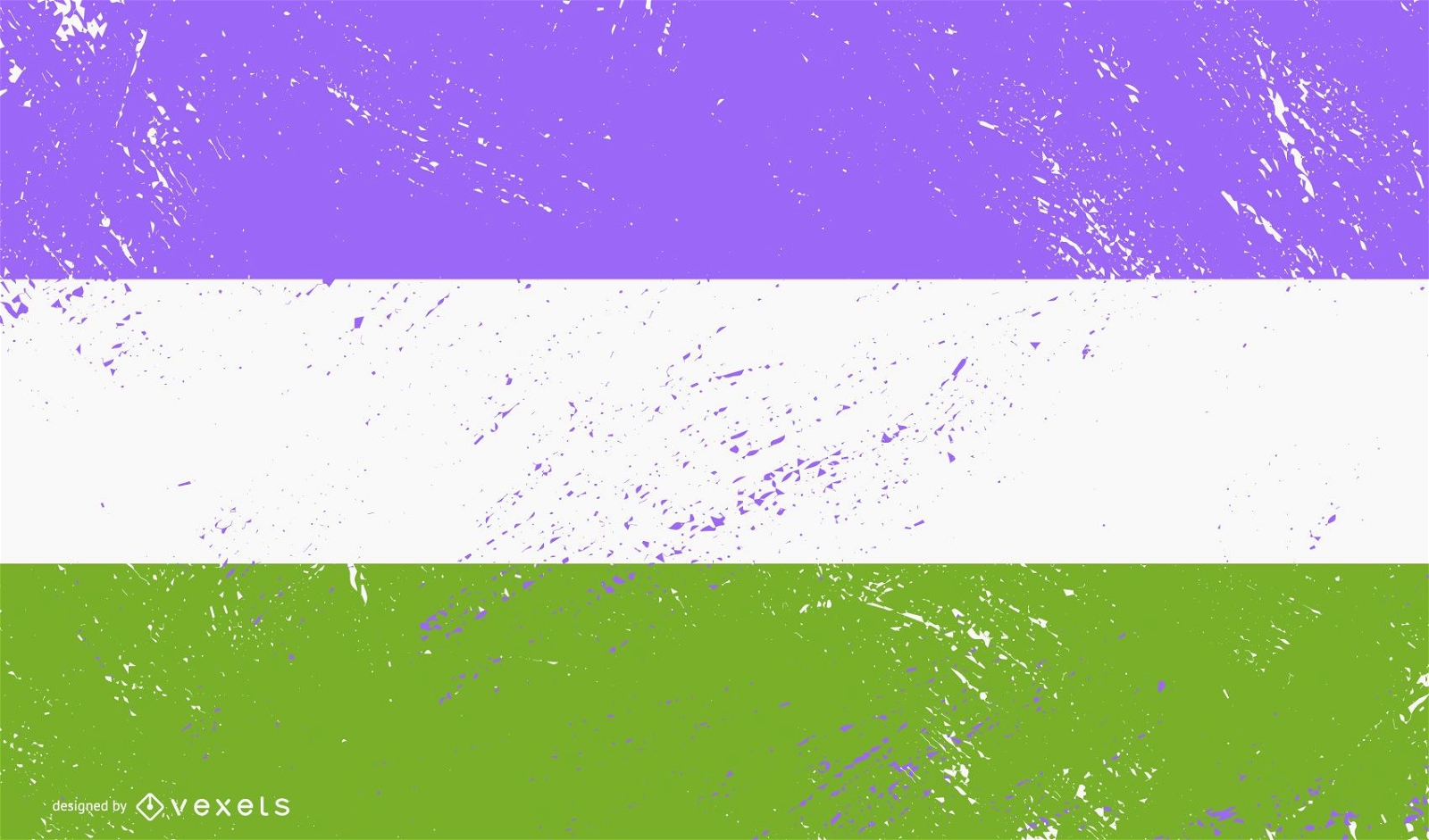 Bandera de orgullo gay grunge