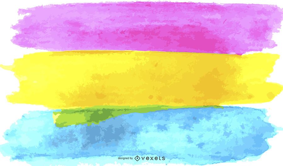 Bandera del orgullo pansexual acuarela Bandera del orgullo pansexual acuarela