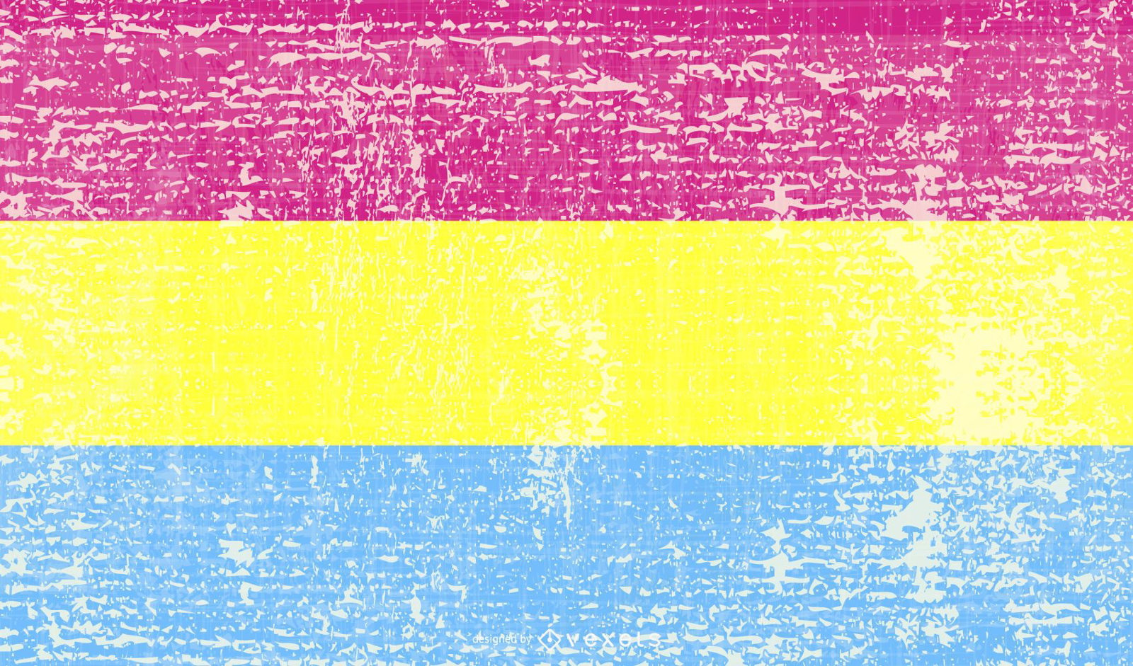 Pansexual Pride Flag Grunge Vector Download 0961