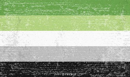 Grunge da bandeira do orgulho aromântico