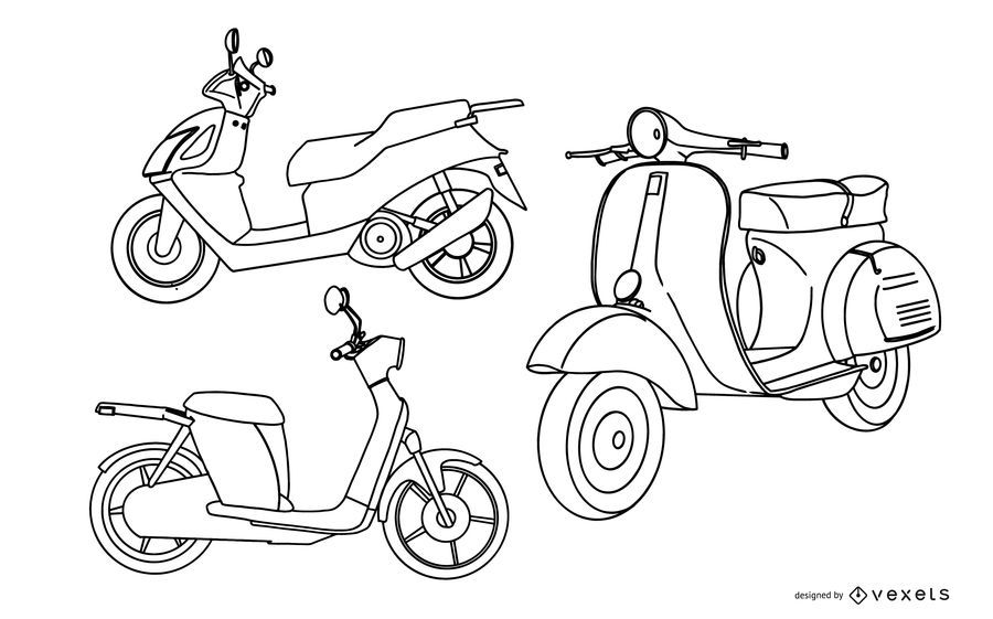 stroke scooter collection set stroke scooter collection set