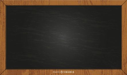Diseño vectorial de pizarra negra escolar