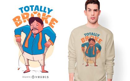 Diseño de camiseta de cita de personaje indio Diseño de camiseta de cita de personaje indio