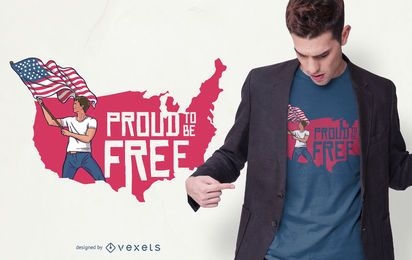 Diseño de camiseta Freedom Pride