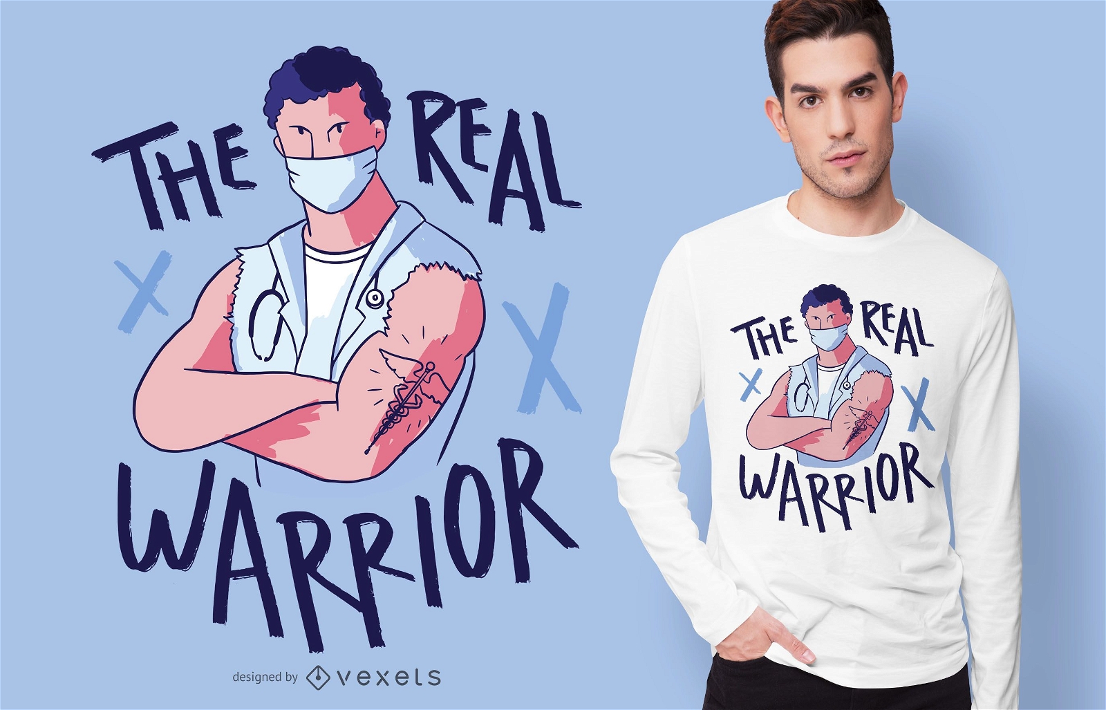 Diseño de camiseta Real Warrior