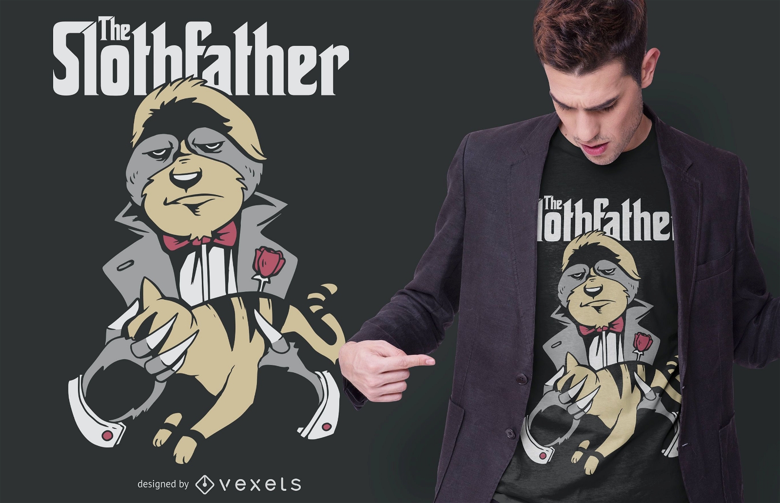 Das Slothfather T-Shirt Design