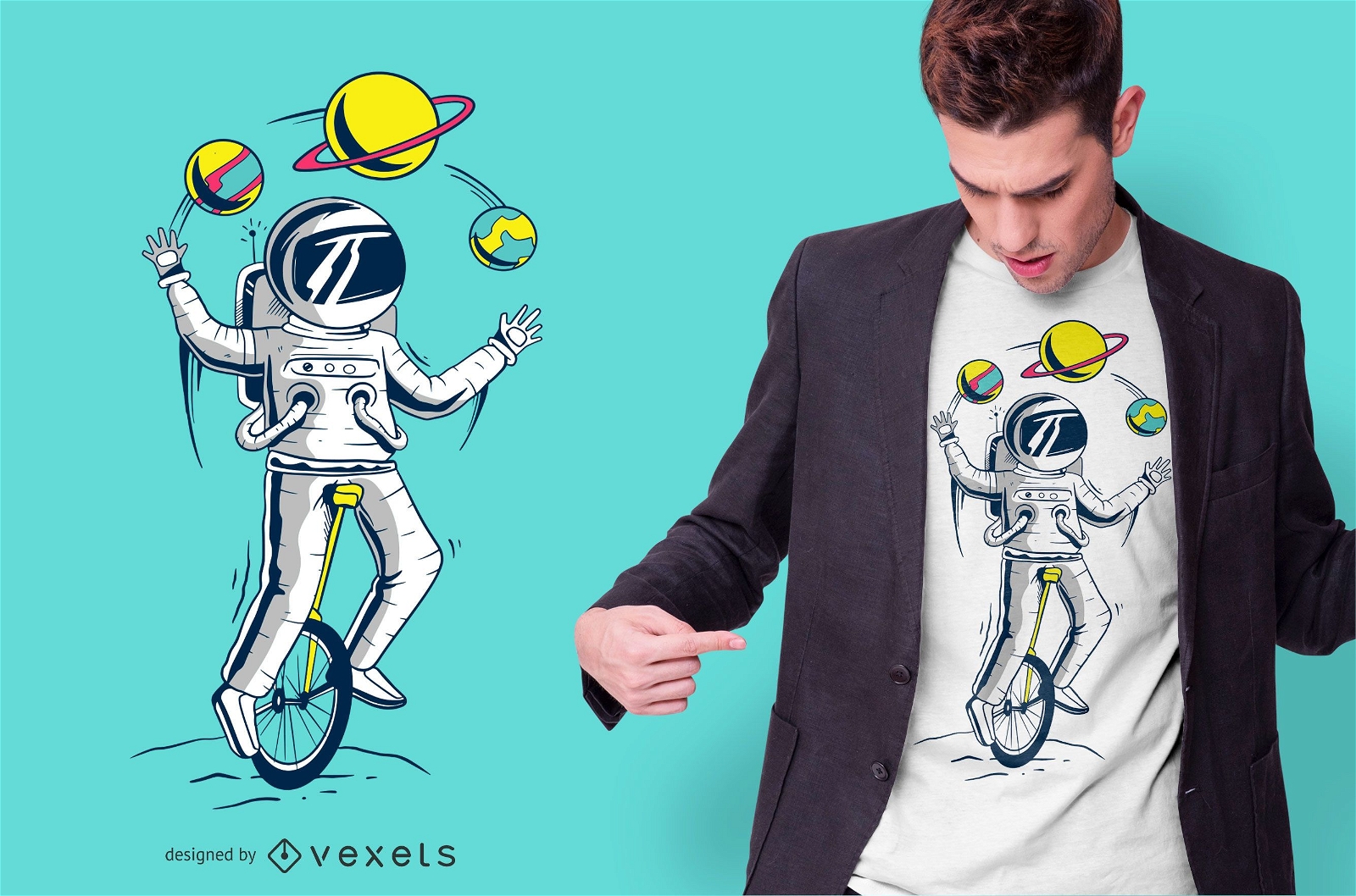 Space Juggler T-shirt Design