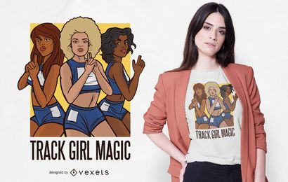 Track Girl Magic T-Shirt Design
