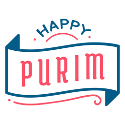 Awesome happy purim lettering PNG Design