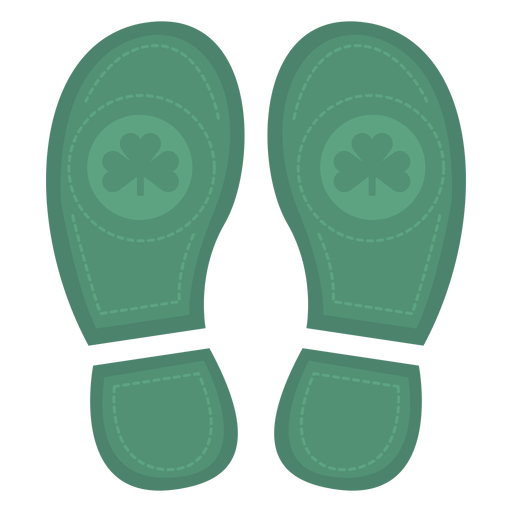 Awesome st patrick feet PNG Design