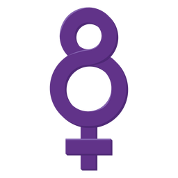 Eight woman symbol PNG Design Transparent PNG