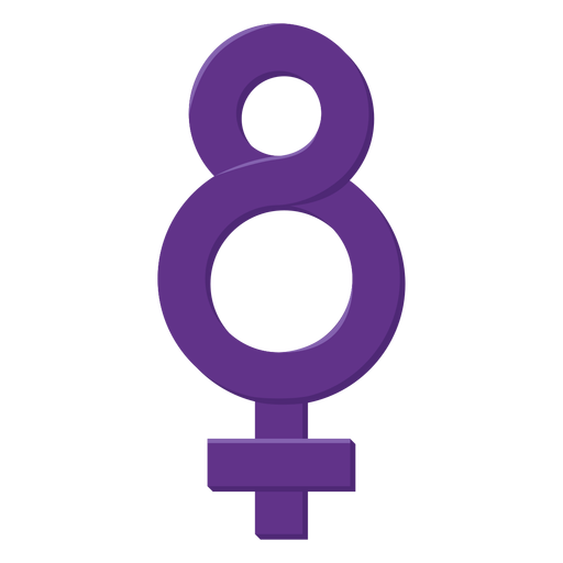 Eight woman symbol PNG Design