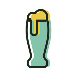 Ícone de traço de St Patrick Glass Desenho PNG