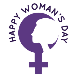 Happy womans day lettering PNG Design