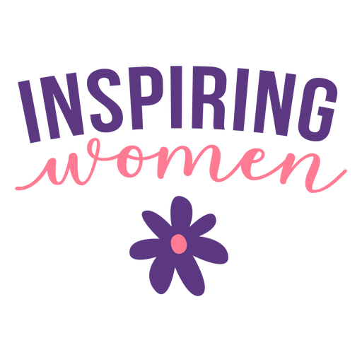 Download Inspiring women lettering - Transparent PNG & SVG vector file