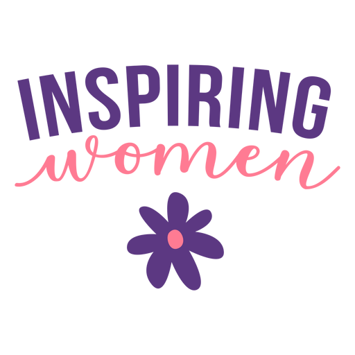 Inspiring women lettering PNG Design